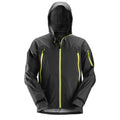 Snickers 1300 FlexiWork Stretch Waterproof Shell Jacket Various Colours Black