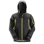 Snickers 1300 FlexiWork Stretch Waterproof Shell Jacket Various Colours Black