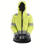 Snickers 1347 AllroundWork, Women’s Hi-Vis Waterproof Shell Jacket Class 2/3 Yellow Small