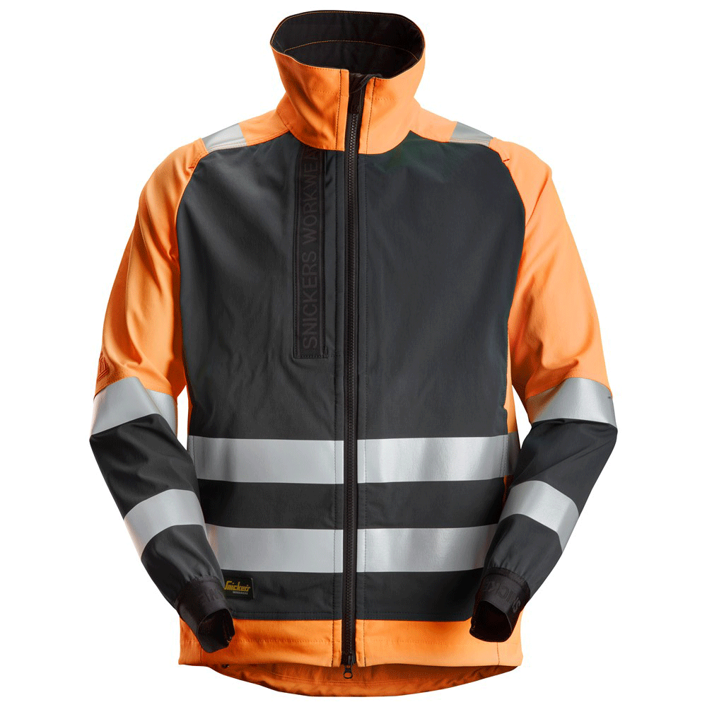 Snickers 1539 AllroundWork, Hi-Vis Unlined Jacket CL 2 Various Colours Orange Black