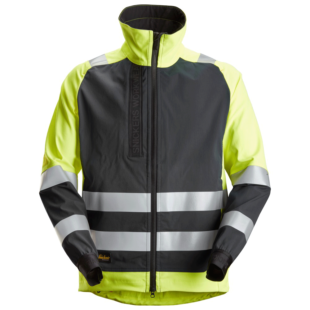 Snickers 1539 AllroundWork, Hi-Vis Unlined Jacket CL 2 Various Colours Yellow Black