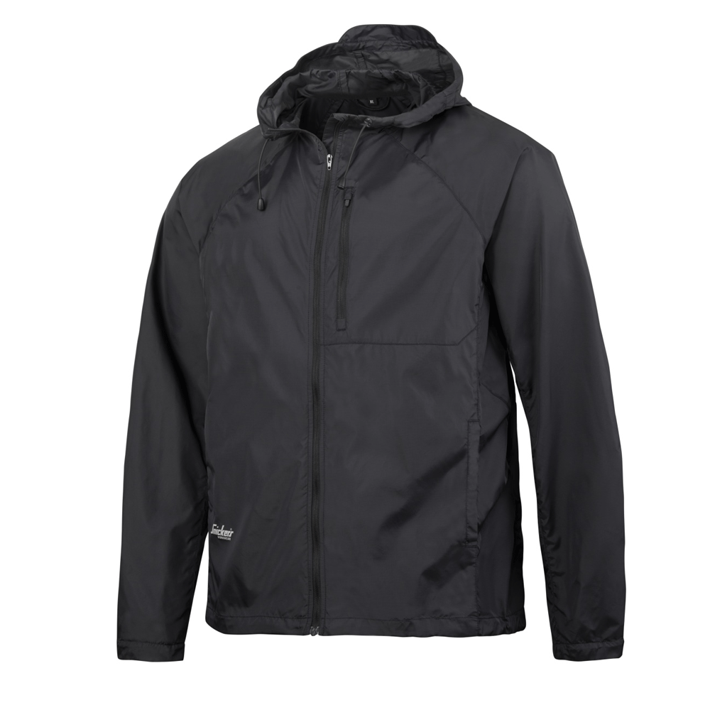 Snickers 1900 LiteWork Windbreaker Water Resistant Jacket Various Colours Black