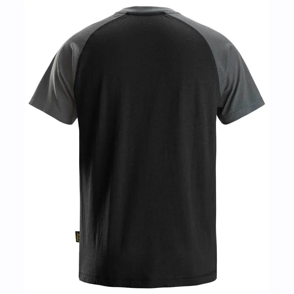 Snickers 2550 Two-Coloured Short Sleeve Cotton T-Shirt