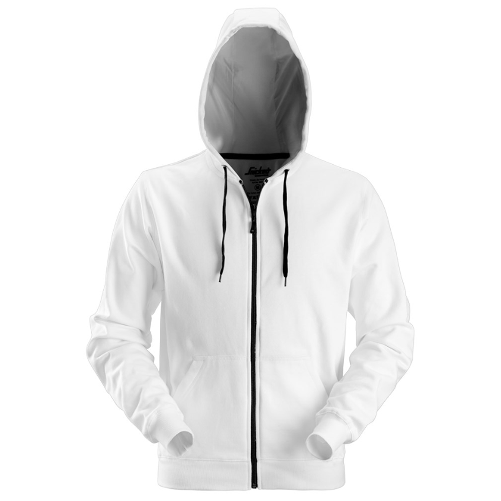 Snickers 2801 Full Zip Soft Lining Hoodie Various Colours White