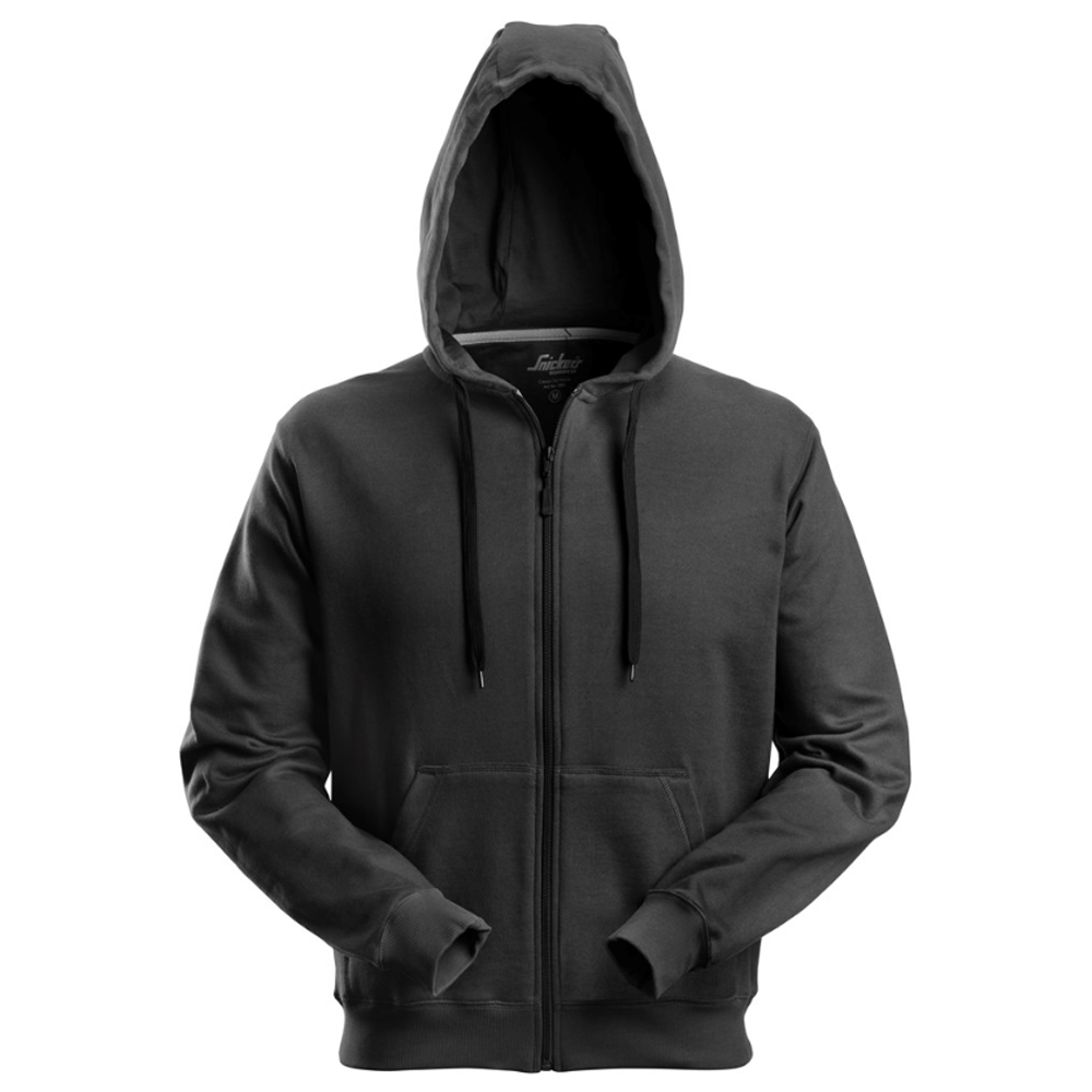 Snickers 2801 Full Zip Soft Lining Hoodie Various Colours Black