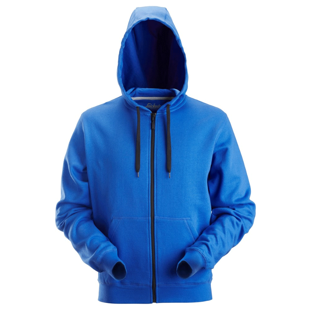 Snickers 2801 Full Zip Soft Lining Hoodie Various Colours True Blue
