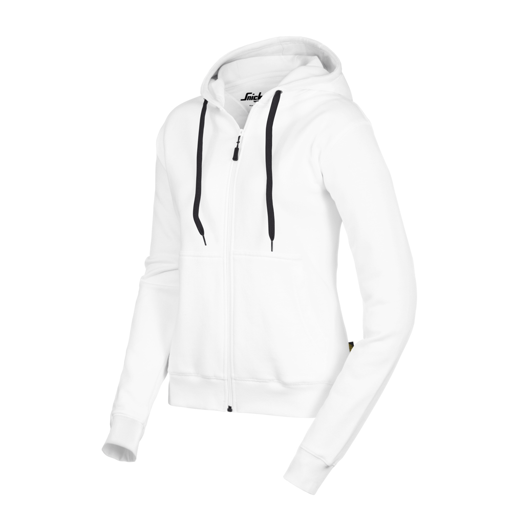 Snickers 2806 Womens Ladies Full Zip Brushed Lining Hoodie White