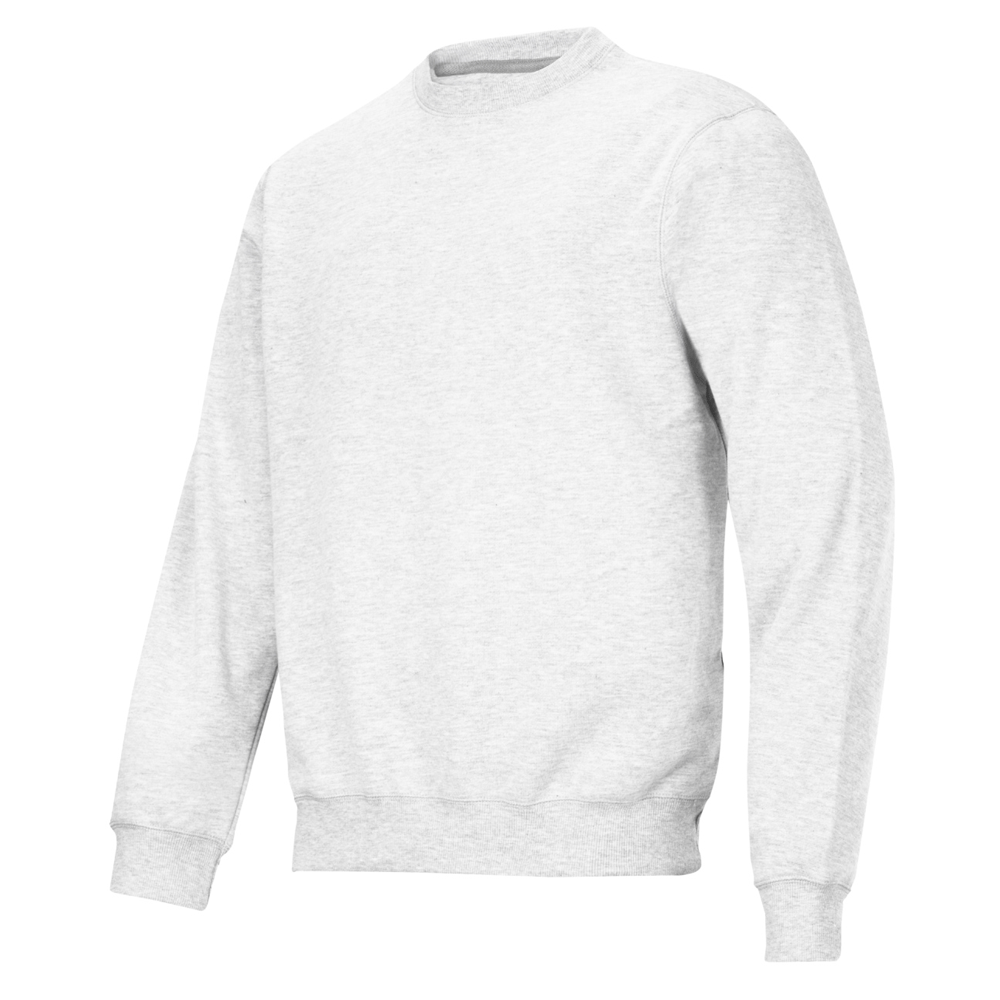 Snickers 2810 Plain Crew Neck Sweatshirt Jumper Various Colours White