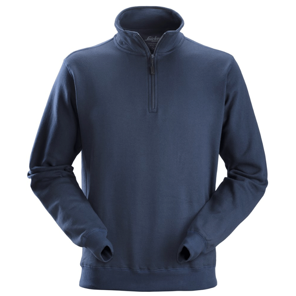 Snickers 2818 ½ Zip Work Sweatshirt Various Colours Navy Blue