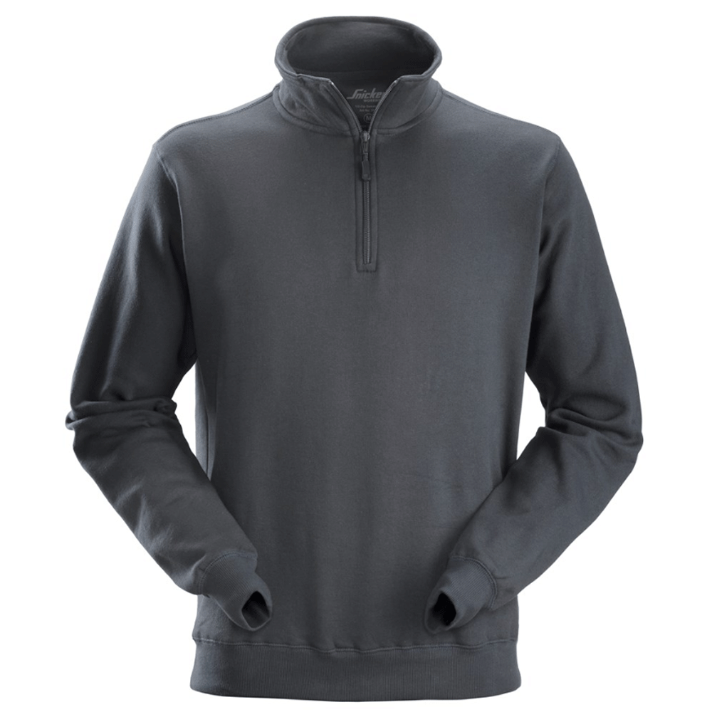 Snickers 2818 ½ Zip Work Sweatshirt Various Colours Steel Grey