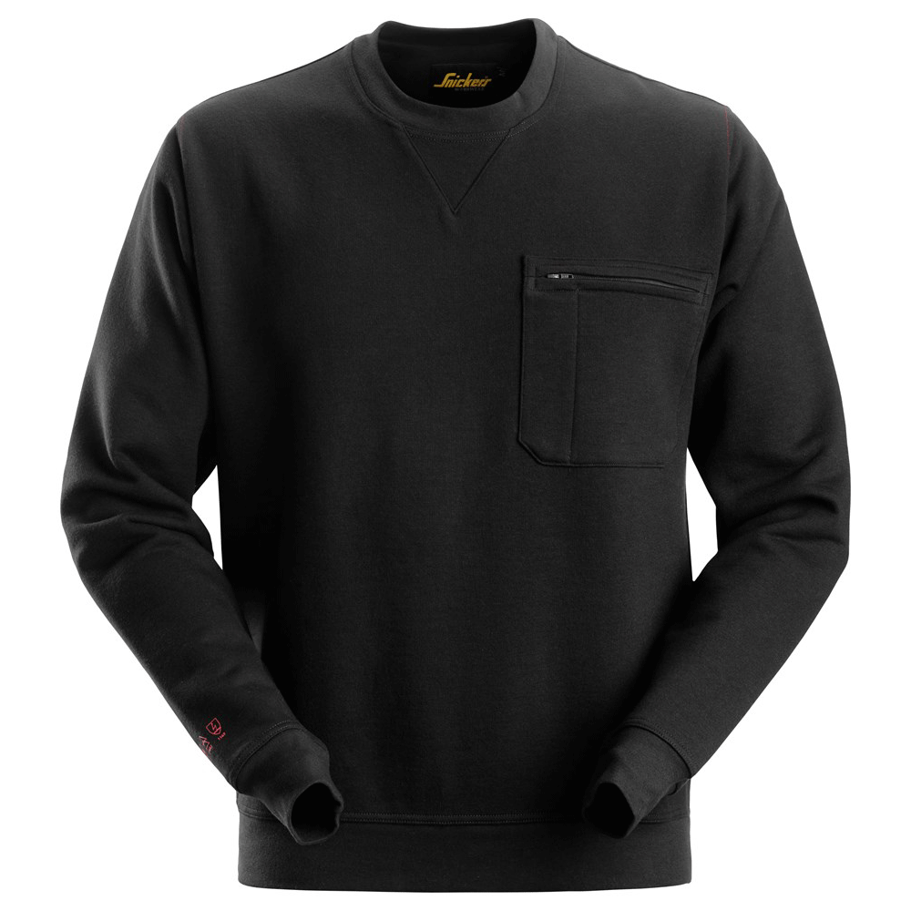 Snickers 2861 ProtecWork, Flame Retardant Arc Protection Sweatshirt Various Colours Black