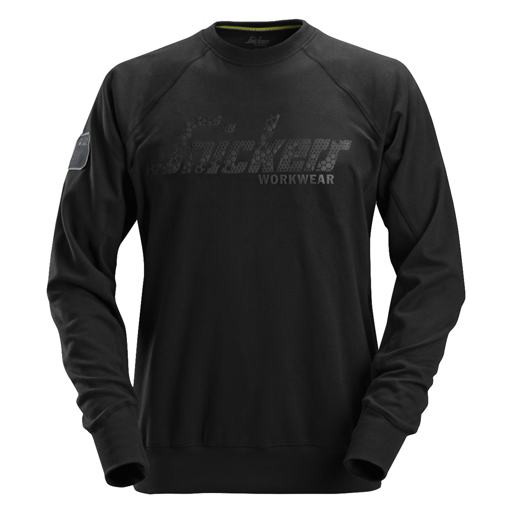 Snickers 2882 Logo Sweatshirt Various Colours Black