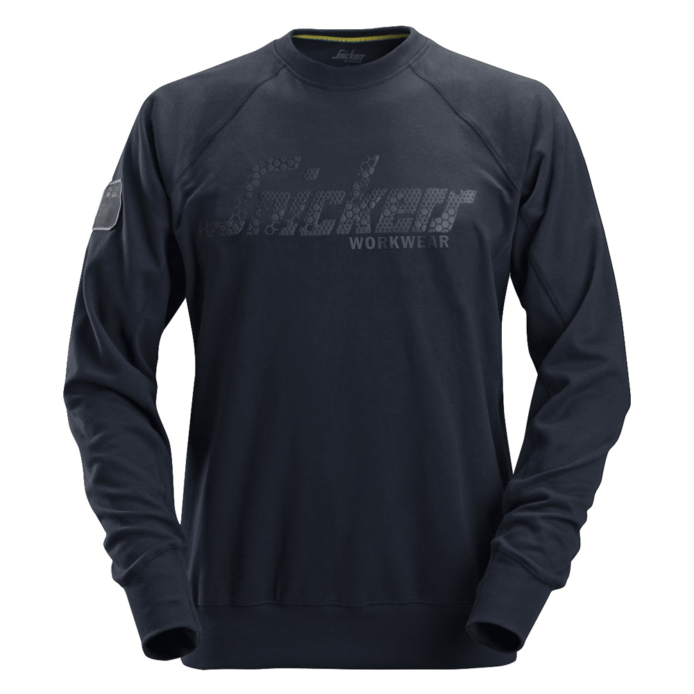 Snickers 2882 Logo Sweatshirt Various Colours Navy Blue