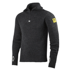 Snickers 2905 ½-Zip Wool Sweater Jumper Dark Grey Melange