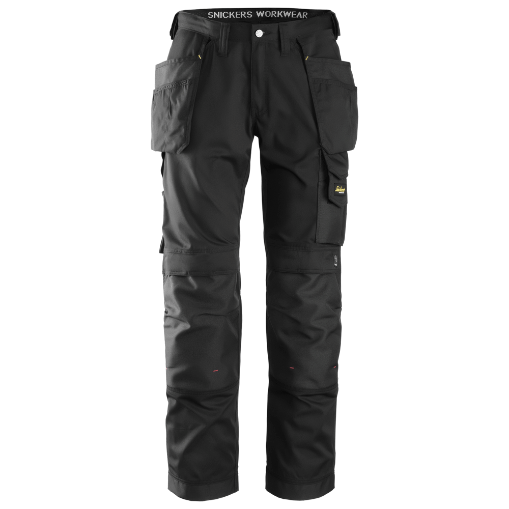 Snickers 3211 Craftsmen Holster Pocket Trousers, CoolTwill Black Waist 28" - Leg 32" - Snickers Size: 42