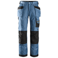 Snickers 3212 Craftsmen Holster Pocket Trousers, DuraTwill Ocean Blue/Black Waist 47"- Leg 32"- Snickers Size: 62