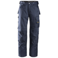 Snickers 3312 Craftsmen Trousers, DuraTwill Navy Blue Waist 44" - Leg 30" - Snickers Size: 116