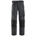 Snickers 3314 Craftsmen Trousers, Canvas+ Steel Grey/Black