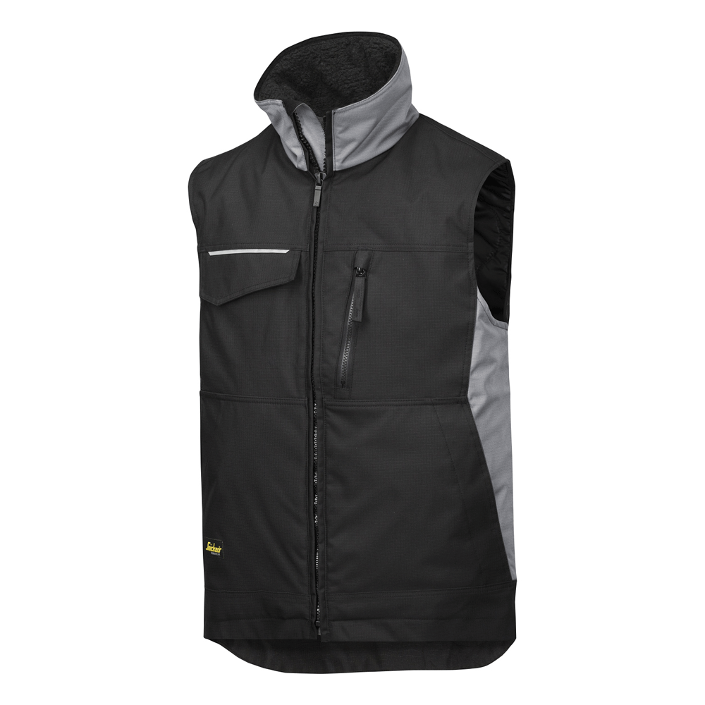 Snickers 4528 Craftsmen's Rip-Stop Winter Vest Gilet Various Colours Black