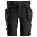 Snickers 6108 LiteWork, Detachable Holster Pockets Work Shorts Black, Waist 38"-Snickers 54