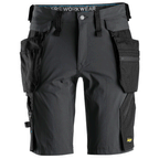 Snickers 6108 LiteWork, Detachable Holster Pockets Work Shorts Black, 31" Waist-Snickers 46