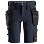 Snickers 6108 LiteWork, Detachable Holster Pockets Work Shorts Black, 31" Waist-Snickers 46