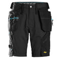 Snickers 6110 LiteWork, 37.5® Work Shorts Holster Pockets Black