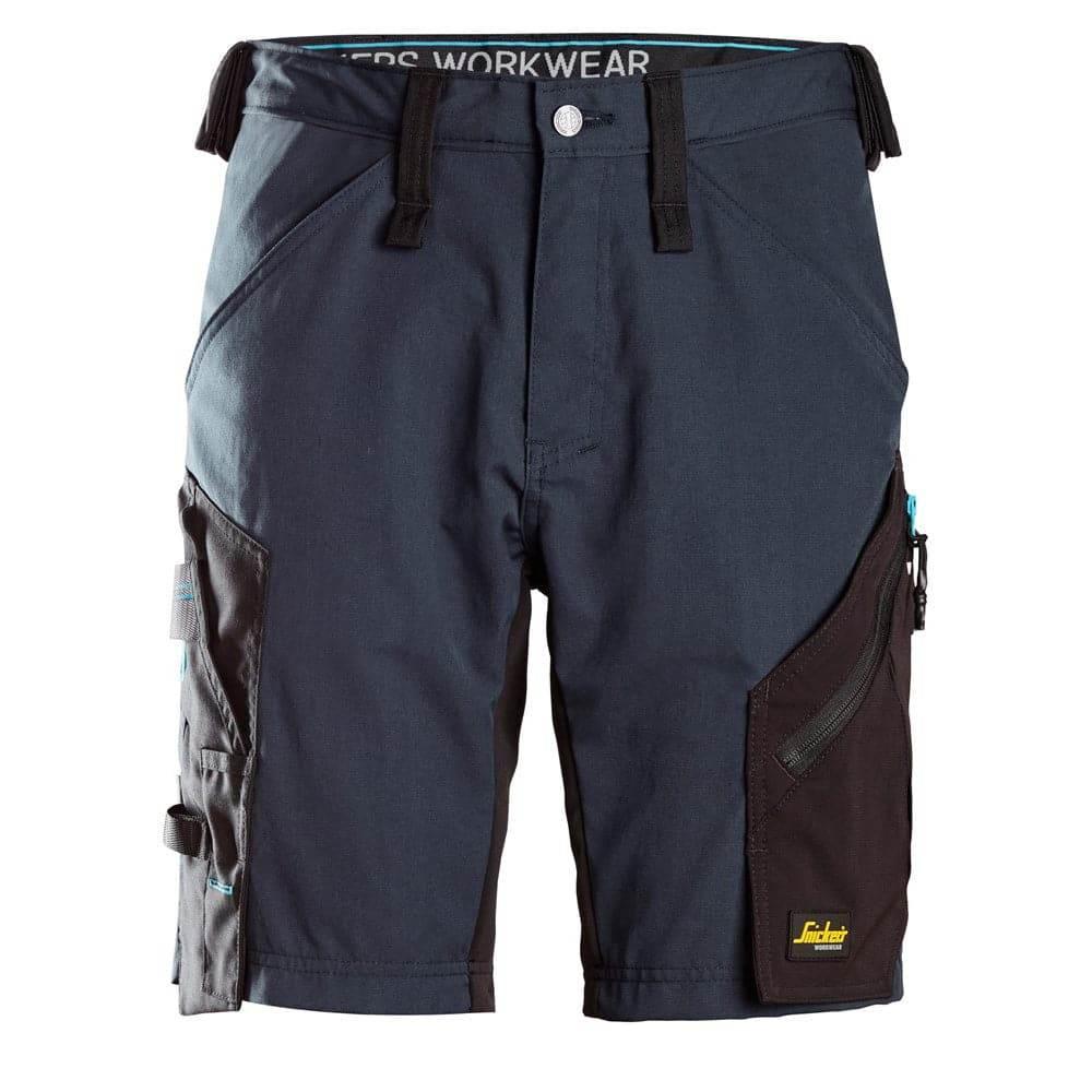 Snickers 6112 LiteWork, 37.5® Work Shorts Stretch Panels Navy Black