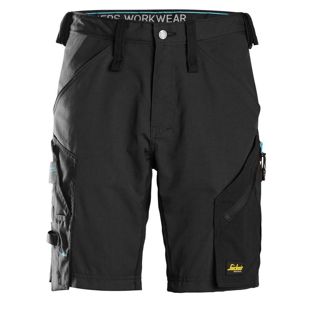 Snickers 6112 LiteWork, 37.5® Work Shorts Stretch Panels Black
