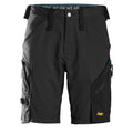 Snickers 6112 LiteWork, 37.5® Work Shorts Stretch Panels Black