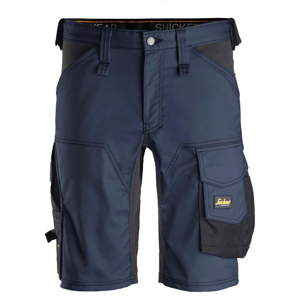 Snickers 6143 AllroundWork Stretch Shorts Navy Blue Black