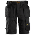 Snickers 6151 AllroundWork, Stretch Loose Fit Holster Pockets Work Shorts Black