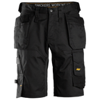 Snickers 6151 AllroundWork, Stretch Loose Fit Holster Pockets Work Shorts Black