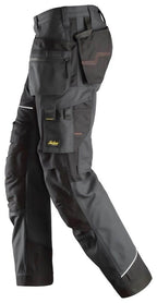 Snickers 6214 RuffWork, Canvas+ Holster Pocket Work Trousers Steel Grey