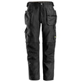 Snickers 6224 AllroundWork, Canvas+ Stretch Work Trousers+ Holster Pockets Black
