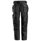 Snickers 6224 AllroundWork, Canvas+ Stretch Work Trousers+ Holster Pockets Black