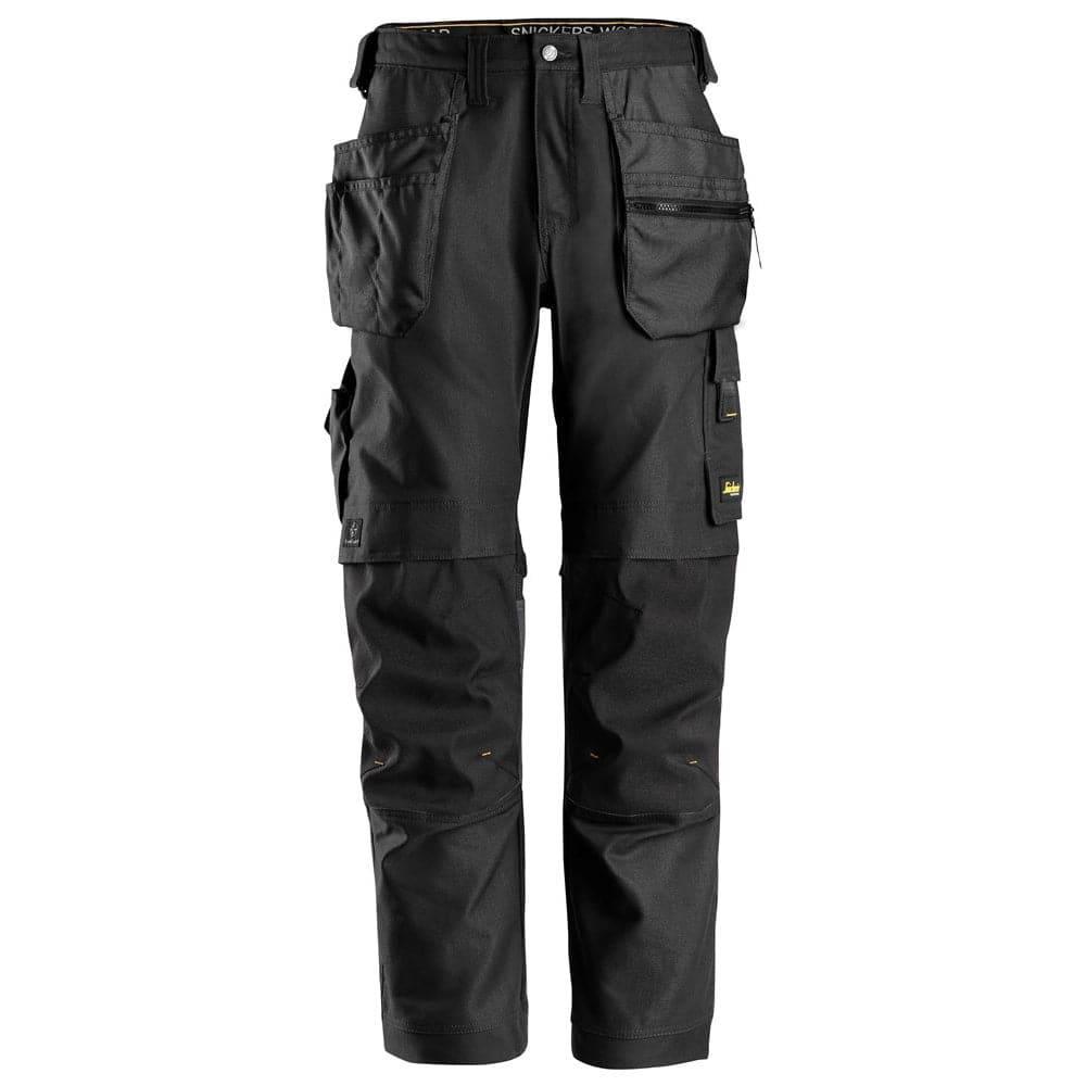 Snickers 6224 AllroundWork, Canvas+ Stretch Work Trousers+ Holster Pockets Black