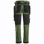 Snickers 6241 AllroundWork, Stretch Work Knee Pad Trousers Holster Pockets Khaki Green