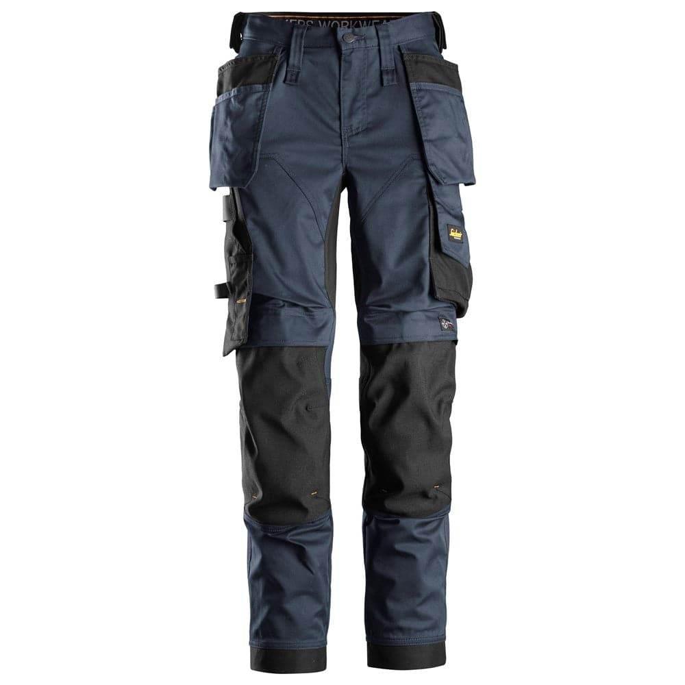 Snickers 6247 AllroundWork, Womens Holster Pockets Stretch Trousers Navy Blue Black
