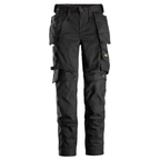 Snickers 6247 AllroundWork, Womens Holster Pockets Stretch Trousers Black