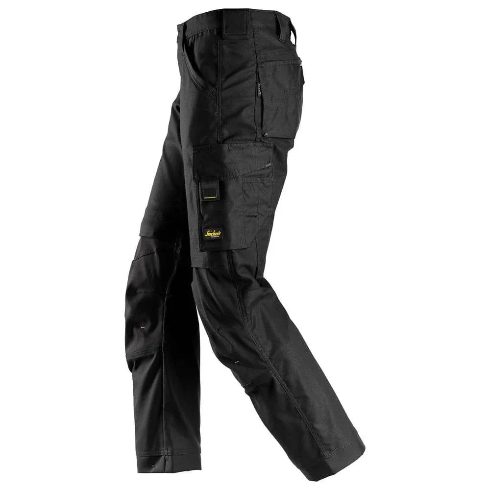 Snickers 6324 AllroundWork, Canvas+ Stretch Work Trousers+ Black