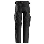 Snickers 6324 AllroundWork, Canvas+ Stretch Work Trousers+ Black