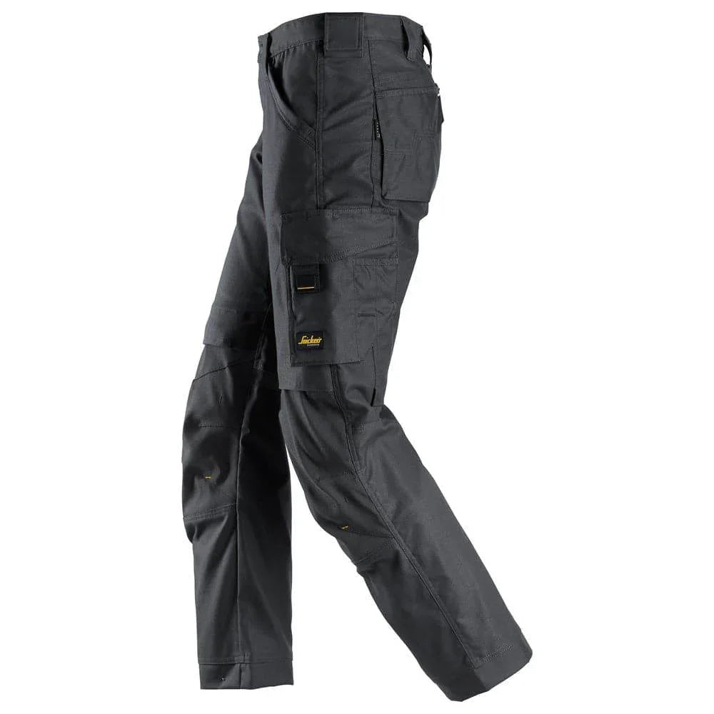 Snickers 6324 AllroundWork, Canvas+ Stretch Work Trousers+ Steel Grey, 30" Waist 32" Leg-Snickers 44