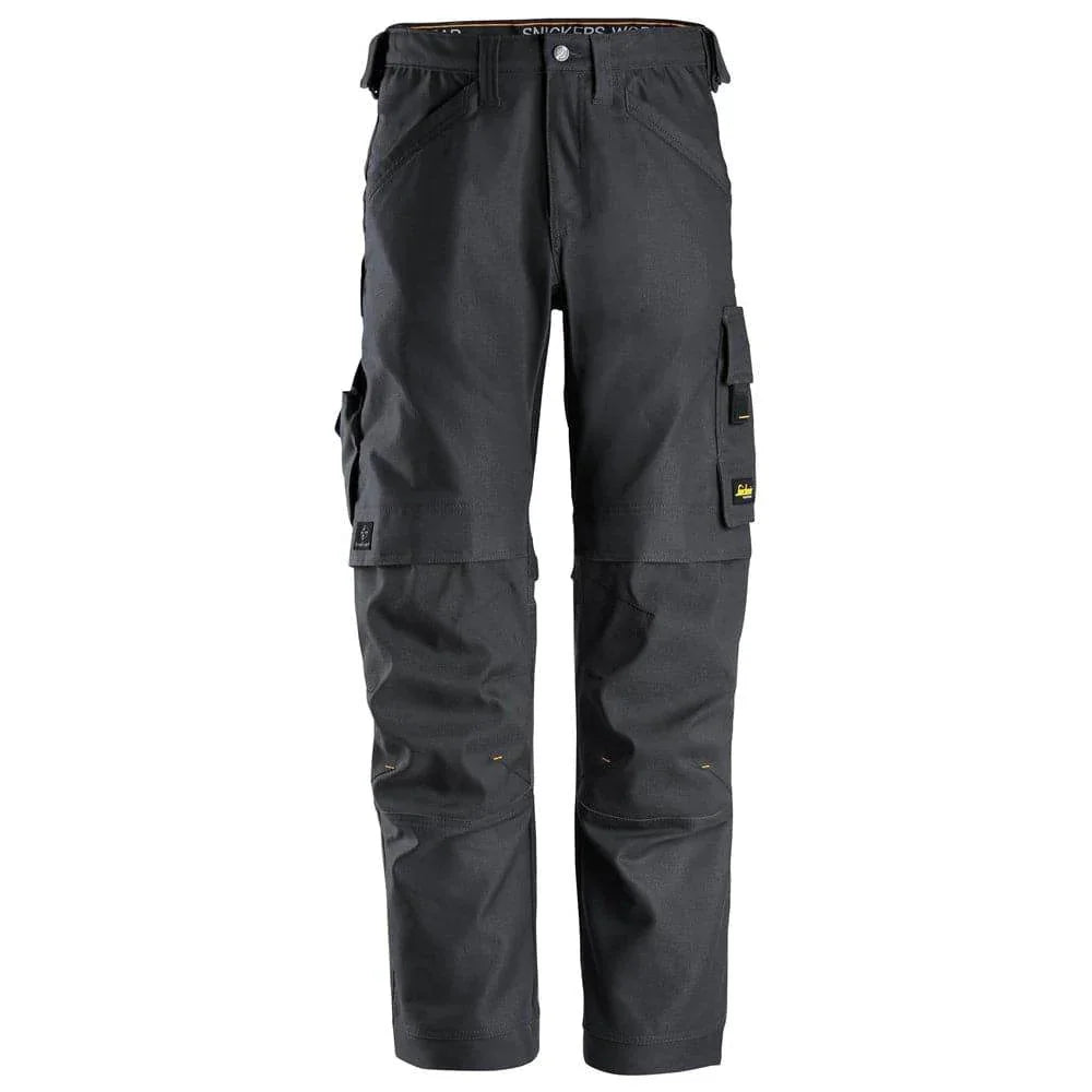 Snickers 6324 AllroundWork, Canvas+ Stretch Work Trousers+ Steel Grey, 30" Waist 32" Leg-Snickers 44
