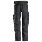 Snickers 6324 AllroundWork, Canvas+ Stretch Work Trousers+ Steel Grey, 30" Waist 32" Leg-Snickers 44