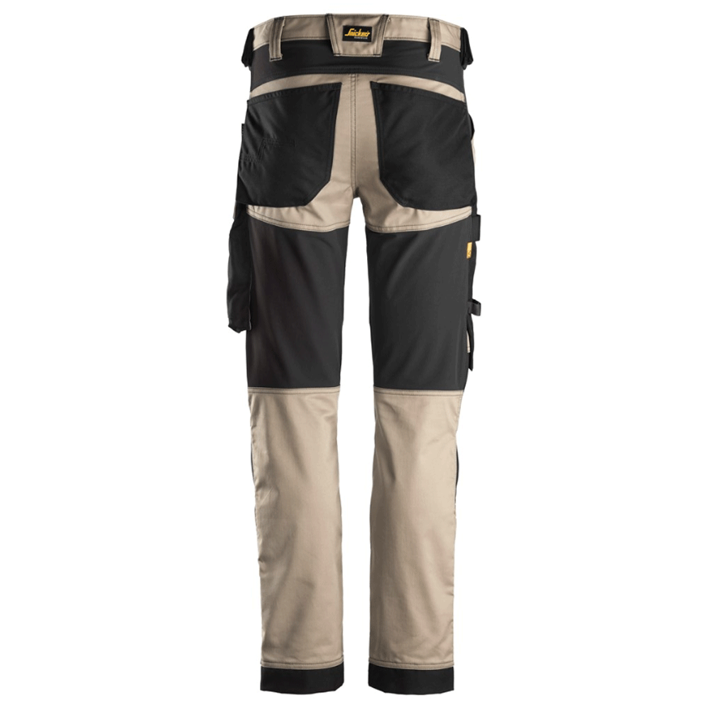 Snickers 6341 AllroundWork Stretch Kneepad Trousers Khaki 33" Waist, 35" Leg - Snickers Size 148