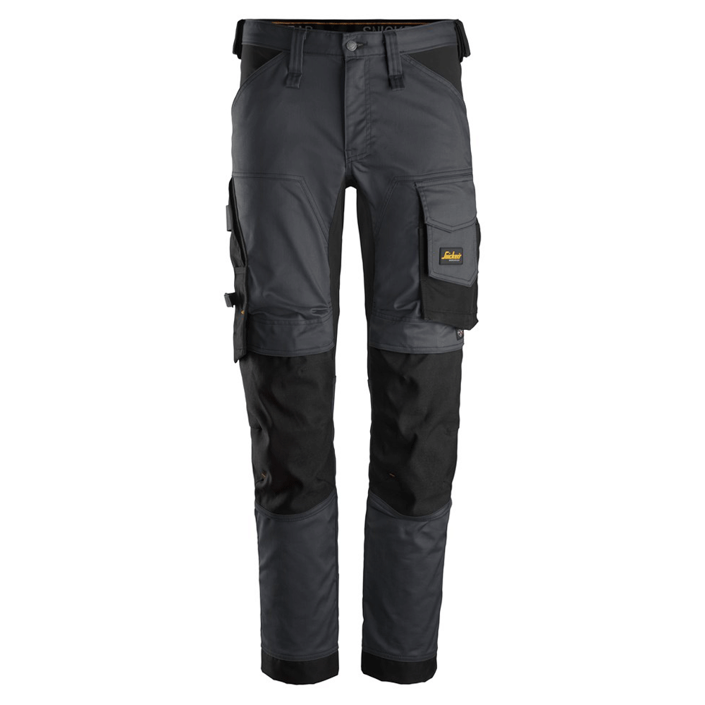 Snickers 6341 AllroundWork Stretch Kneepad Trousers Steel Grey 31" Waist, 35" Leg - Snickers Size 146