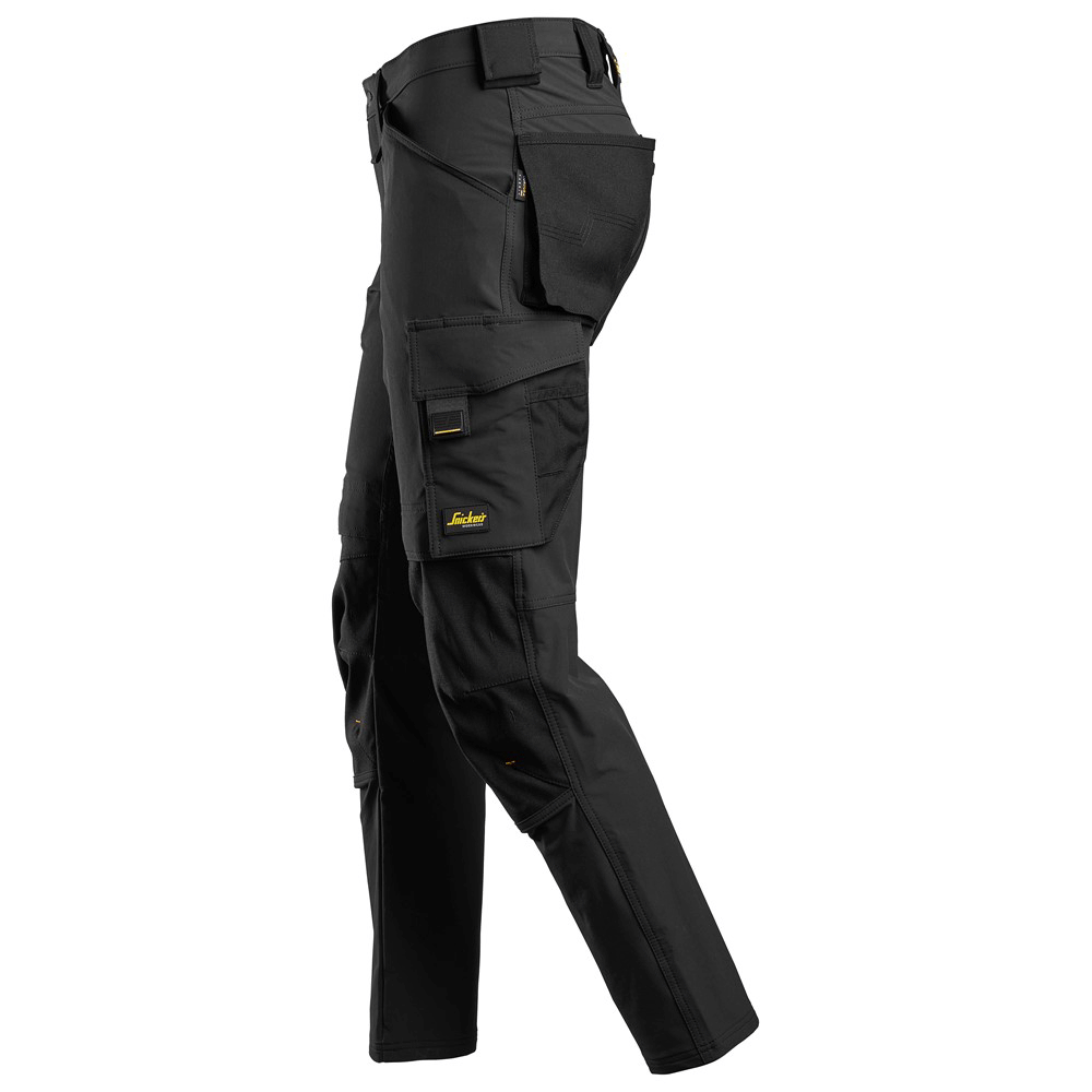 Snickers 6371 AllroundWork, Full Stretch Kneepad Trouser Black 33" Waist 32" Leg