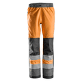 Snickers 6530 AllroundWork, Hi-Vis WP Shell Trousers CL2 Various Colours Hi-Vis Orange