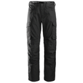 Snickers 6801 Service Trousers + Knee Pockets Black 31" Waist - 35" Leg - Snickers Size 146